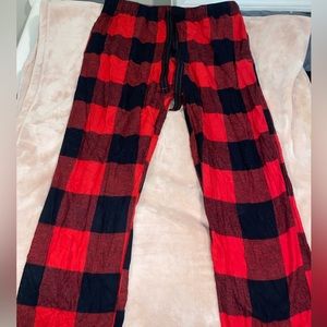 Red and Black Pajama Pants